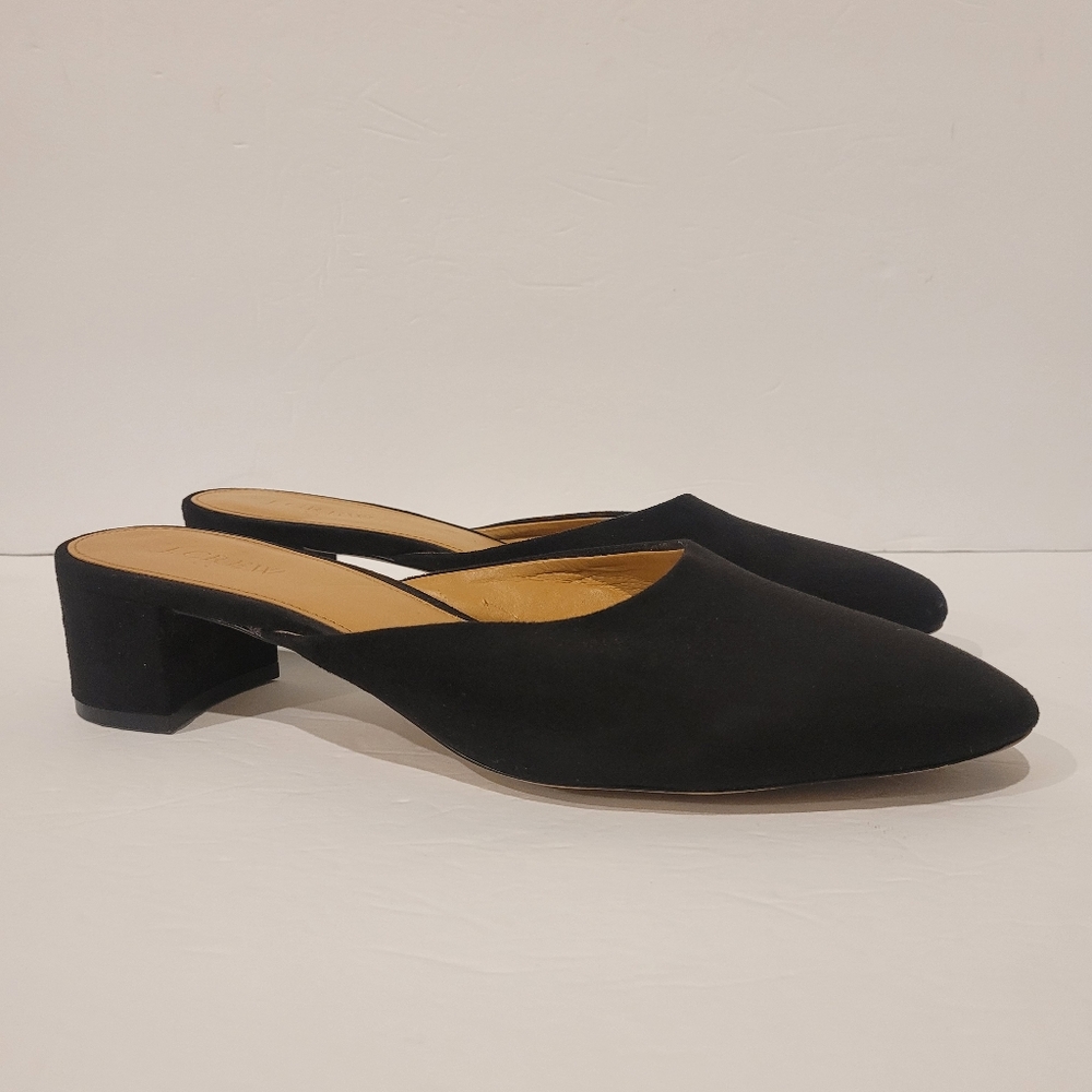J. Crew Black Mules